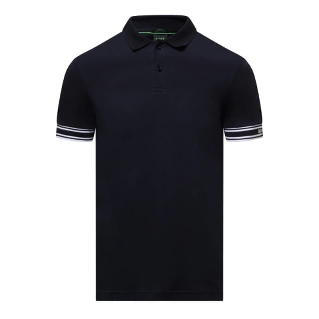 Boss Zone Stripe Cuff Polo Shirt Dark Blue male M