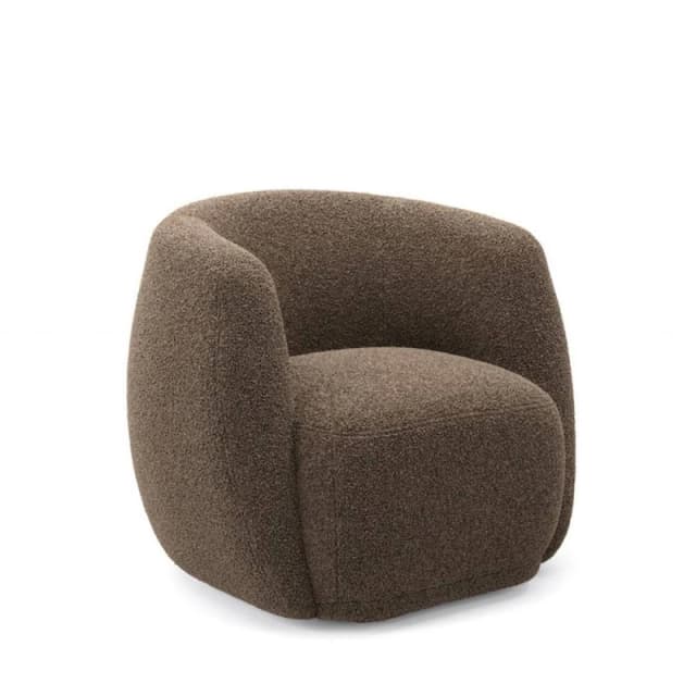 Clay Indoor Tub Chair - Sherpa - L79.5 x W82 x H72cm - Syrup - Flat Pack LPDCLASYRCHA