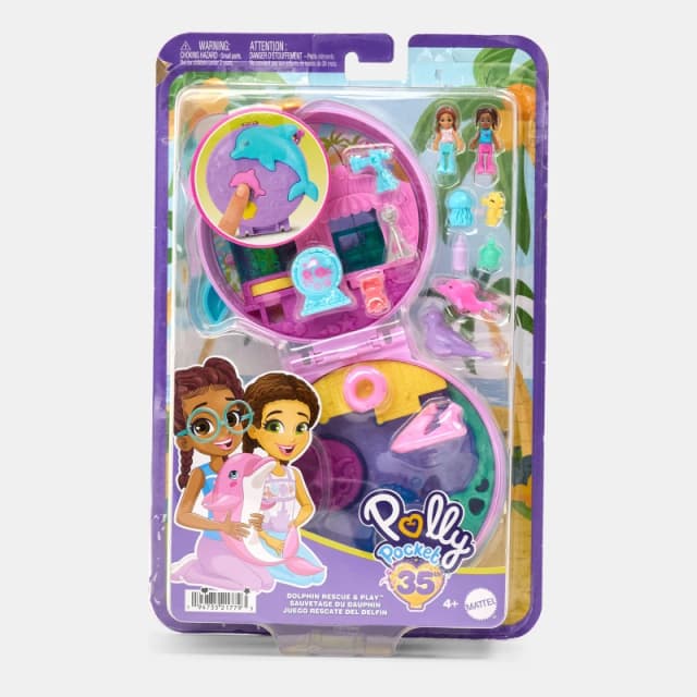 Polly Pocket Polly Pocket Dolphin Rescue & Play Compact Doll Playsets