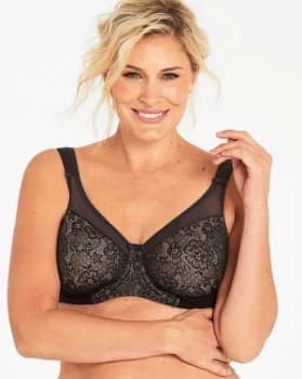 Berlei Lace Black/Nude Minimiser Bra