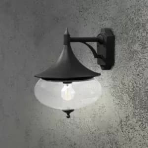 Libra Outdoor Classic Dome Matt Black Down Wall, IP23