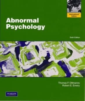 Abnormal Psychology by Thomas F. Oltmanns Book