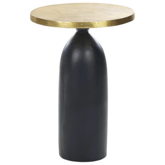 Beliani Side Table Tekapo Metal Gold