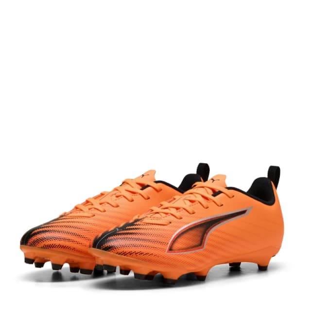 Puma Ultra 6 Match Juniors Firm Ground Football Boots Orange/Black male 3 (35.5)