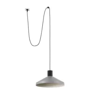 Kombo Grey Dome Pendant Lamp Ø400 With Plug