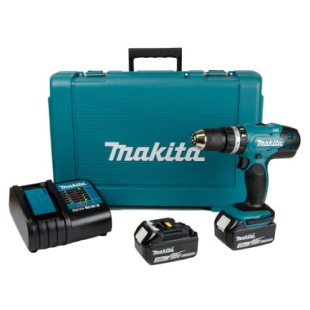 Makita DHP453 18v LXT Cordless Combi Drill DHP453F001 Batteries: 2 x 3ah Li-ion
