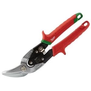 Milwaukee Hand Tools Offset Metal Aviation Snips Left Cut