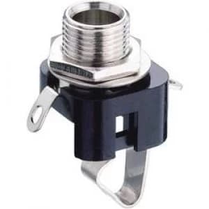 6.35mm audio jack Socket vertical vertical Number of pins 2 Mono Black Lumberg KLBM 3