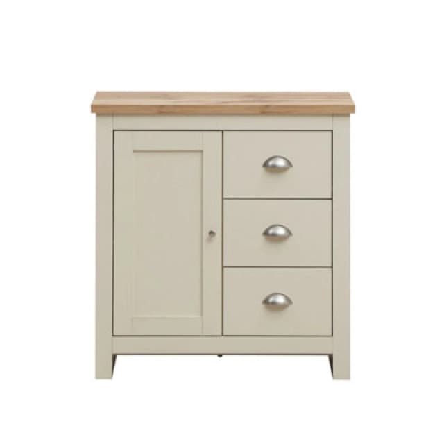 Timber Art Design Lisbon 1 Door 3 Drawer Storage Cabinet Sideboard Cream