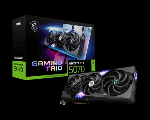 MSI GeForce RTX 5070 12GB GAMING TRIO OC GDDR7 Graphics Card