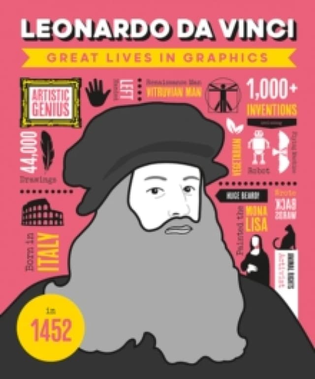 Great Lives in Graphics: Leonardo Da Vinci Hardback