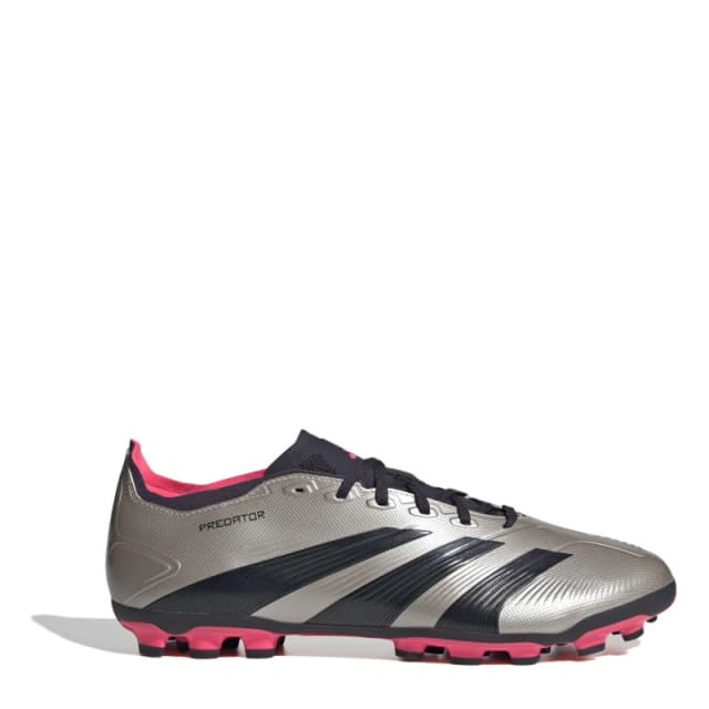 adidas Predator League 2G/3G Artificial Grass Football Boots Silver/Black male 8.5 (42.7)