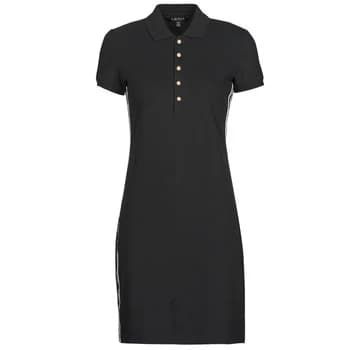Lauren Ralph Lauren JADDOX-SHORT SLEEVE-DAY DRESS womens Dress in Black - Sizes S,M,L,XL,XS
