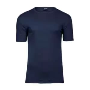 Tee Jays Mens Interlock T-Shirt (4XL) (Navy)