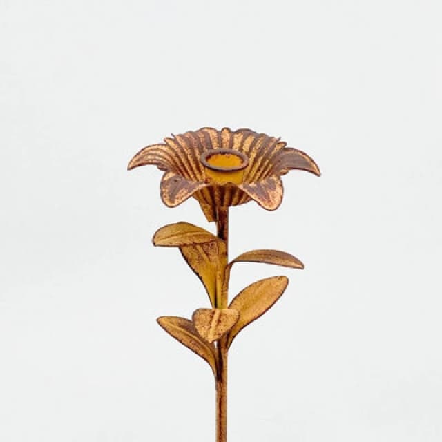 Minster Garden Stake Candle Holder - L8 X W8 X H63 Cm