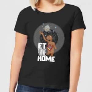 ET E.T. Phone Home Womens T-Shirt - Black
