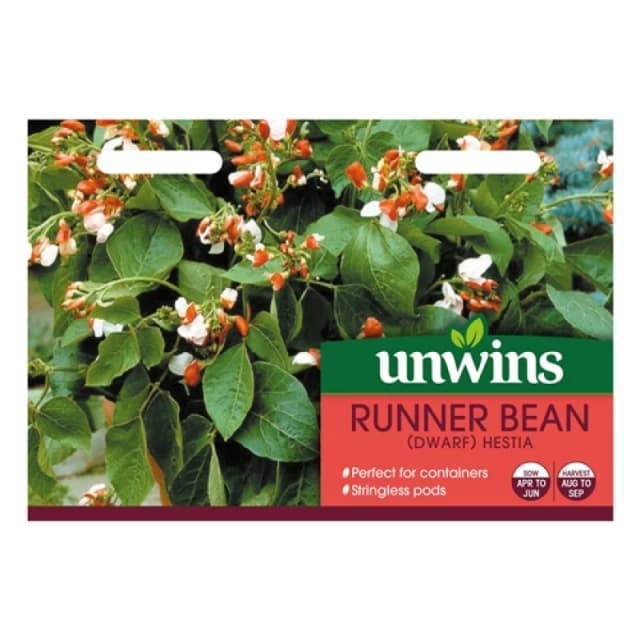 Unwins Runner Bean (Dwarf) Hestia