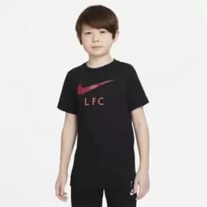 Nike Liverpool T Shirt 2021 2022 Junior - Black
