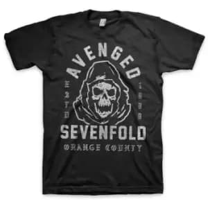 Avenged Sevenfold - So Grim Orange County Unisex Small T-Shirt - Black