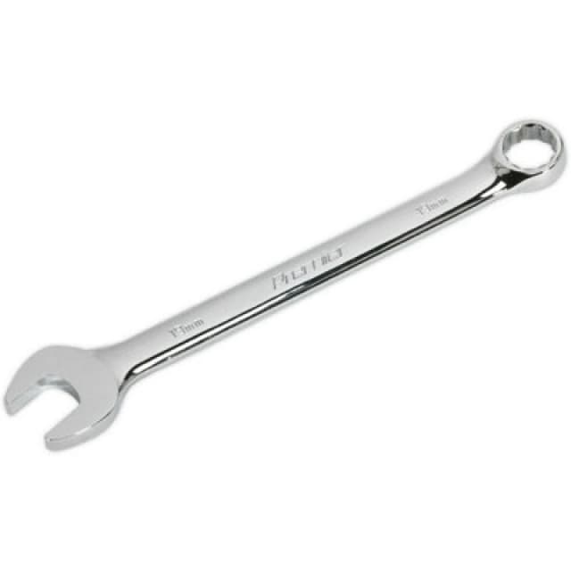 Loops 19mm Steel Combination Spanner - Long Slim Design Combo Wrench - Chrome Vanadium Metallics