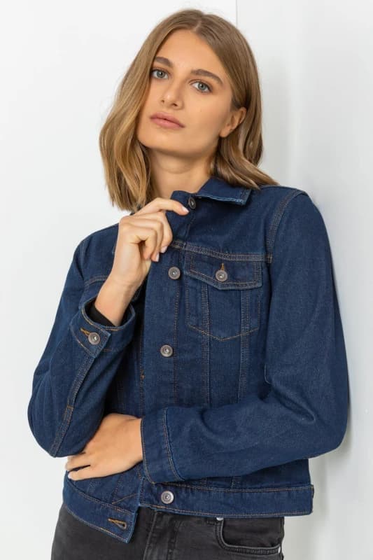 Roman Classic Cotton Denim Jacket Indigo