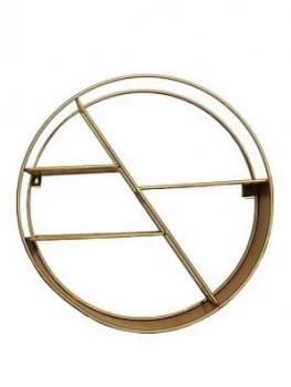 Arthouse Circular Gold Shelf