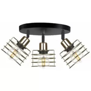 Keter Viva Ceiling Spotlight Clusters Gold, 35cm, 3x E27