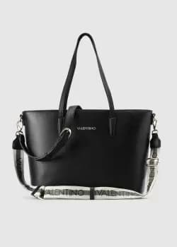 Valentino Bags Womens Zero Logo Strap Tote Bag In Nero