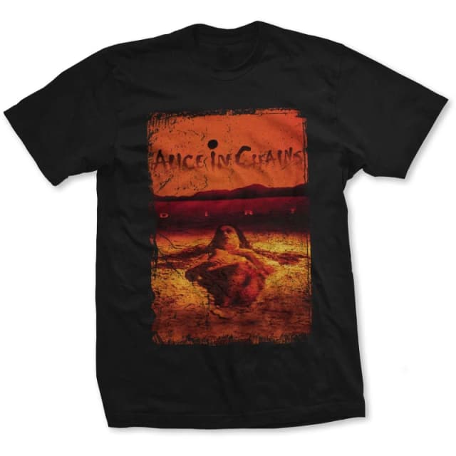 Alice In Chains Mens Dirt Album T-Shirt in Black Size: 2XL Black Male 2XL