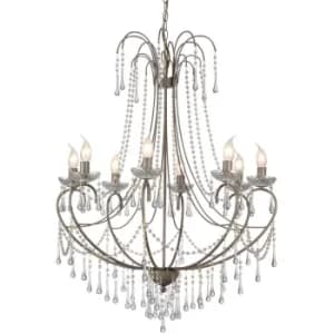 Romance 8 Light Multi Arm Chandeliers Pale Taupe
