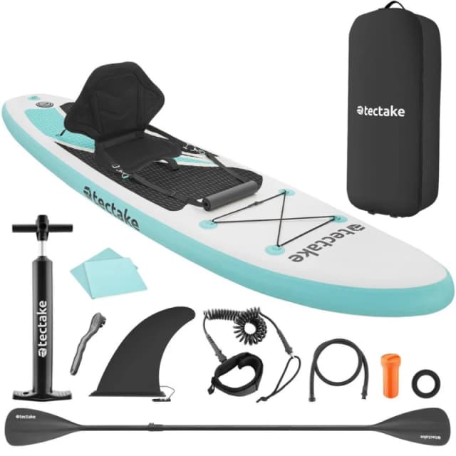 tectake Paddle Board in White White Unisex