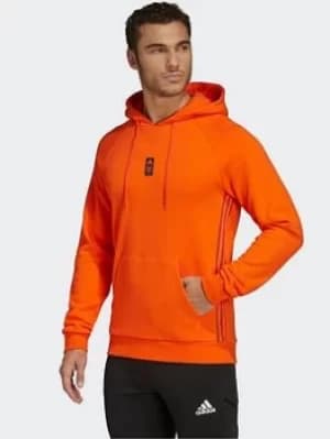adidas New York City FC Travel Hoodie, Orange Size M Men