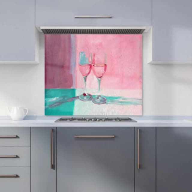 Warren Reed Designer Romantic Evening: Champagne Toast Kitchen Splashback