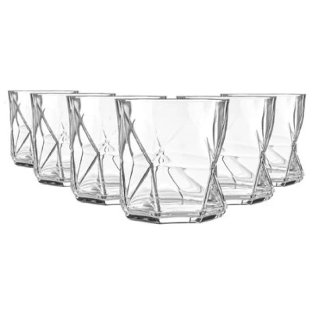 Bormioli Rocco Cassiopea Whisky Glasses - 330ml - Clear - Pack of 6 Clear