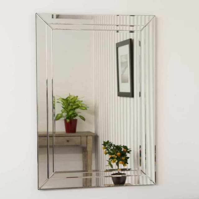 Unbranded Cranbury All Glass Mirror - High-Quality & Stylish Mirror for Every Space! - 100 x 70 CM