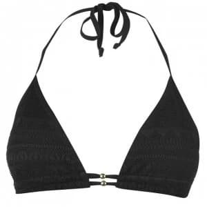 SoulCal Lace Triangle Bikini Top Ladies - Black