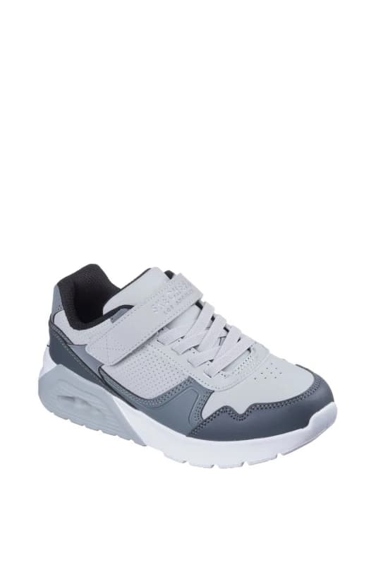 Skechers Mens Uno Lite 2.0 Pillar Duo Trainer in Light Grey Size: 3 Light Grey Male 3