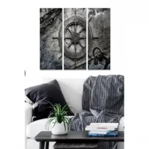 MDF3009099 Multicolor Decorative MDF Painting (3 Pieces)