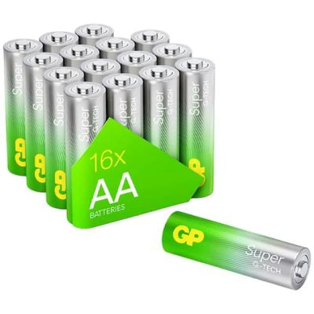 GP Batteries 1x16 GP Super Alkaline 1.5V AA Mignon LR06...