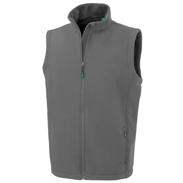 Result Result Men Softshell Printable Body Warmer in Grey Size: Small Grey S Male 5055320140009