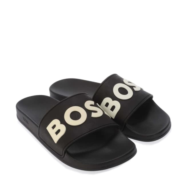 Boss Mens Kirk Pool Sliders Black male 6 (40)