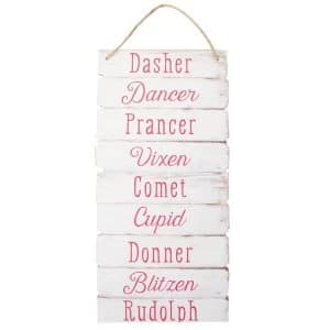 Reindeer Name Sign