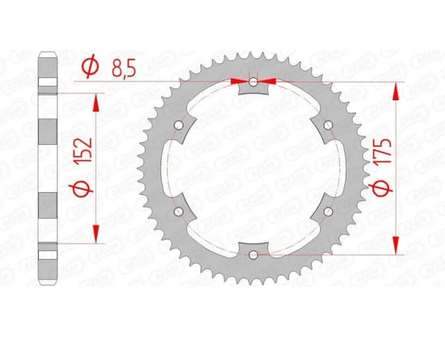 AFAM 12207-57 Chain Sprocket Steel Chain Sprocket (5479)