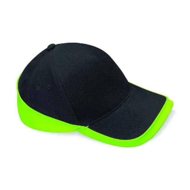 Beechfield Beechfield Men Teamwear Competition Cap in True Black True Black One Size Male 5063527315830