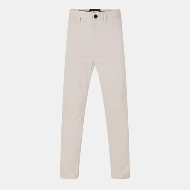 Threadbare 'Castello' Cotton Slim Fit Chino Trousers With Stretch Off White