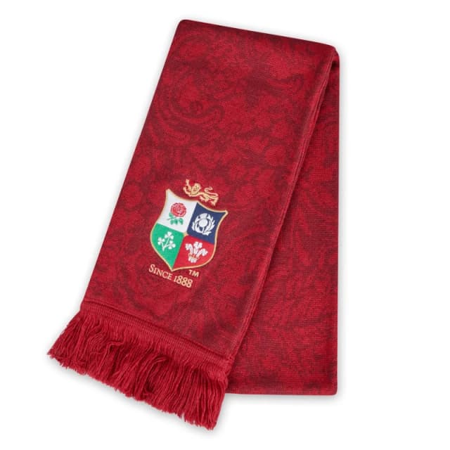 Canterbury British and Irish Lions 2024 Supporters Scarf Adults - Red Red One Size