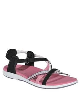 Regatta Santa Roma Sandals - Black/Pink, Size 8, Women