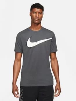 Nike Train Dri-Fit Swoosh Sport Clash T-Shirt - Grey, Size 2XL, Men