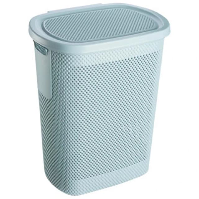 Keeeper Hinged Lid Laundry Hamper Air-Permeable Nordic Blue