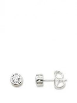 Thomas Sabo Sterling Silver Round Logo Stud Earrings, One Colour, Women